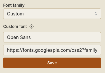 Storyteller Web Reader - Custom Font