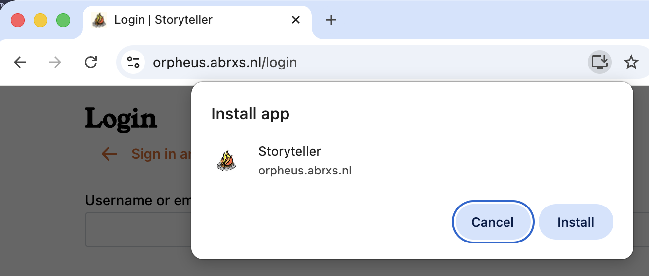 Storyteller Web Reader - Install as PWA